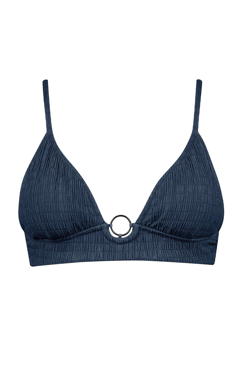 Watercult Triangel-Bikini-Oberteil Solid Crush 42C blau günstig online kaufen