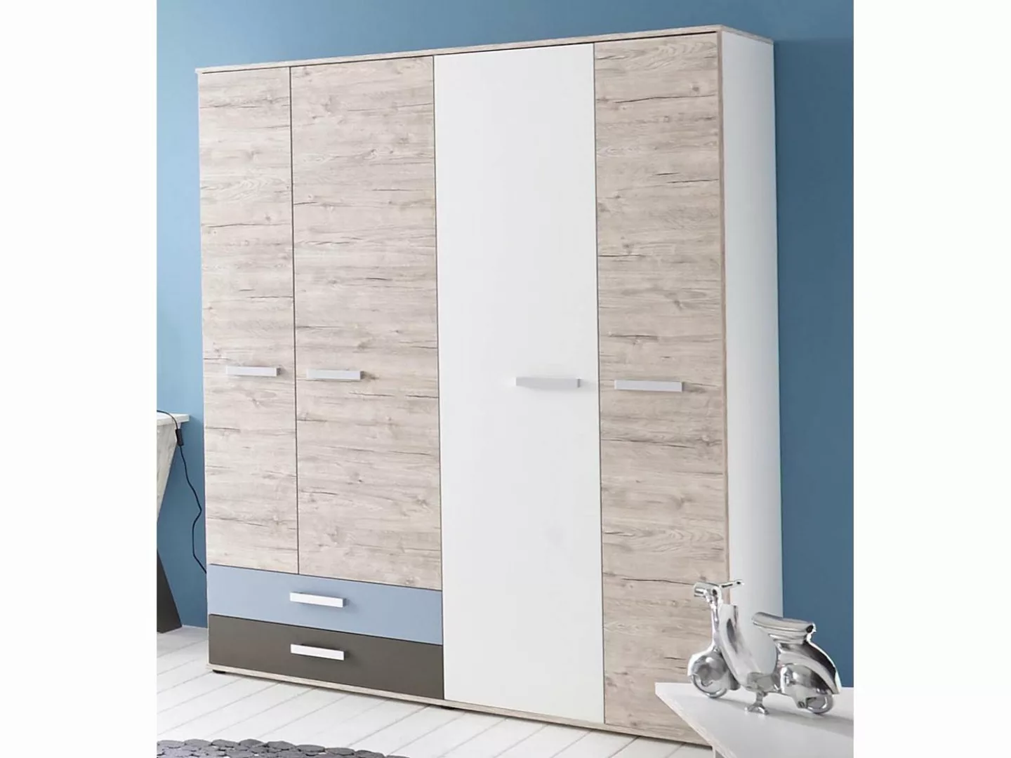 FMD Möbel Drehtürenschrank 150 x 193,5 x 60 cm (B/H/T) günstig online kaufen