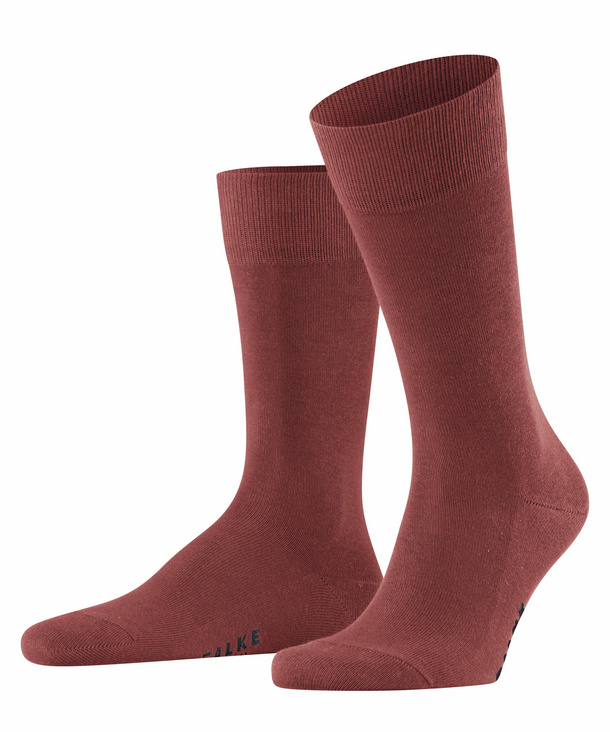 FALKE Family Herren Socken, 43-46, Rot, Uni, Baumwolle, 14657-821403 günstig online kaufen