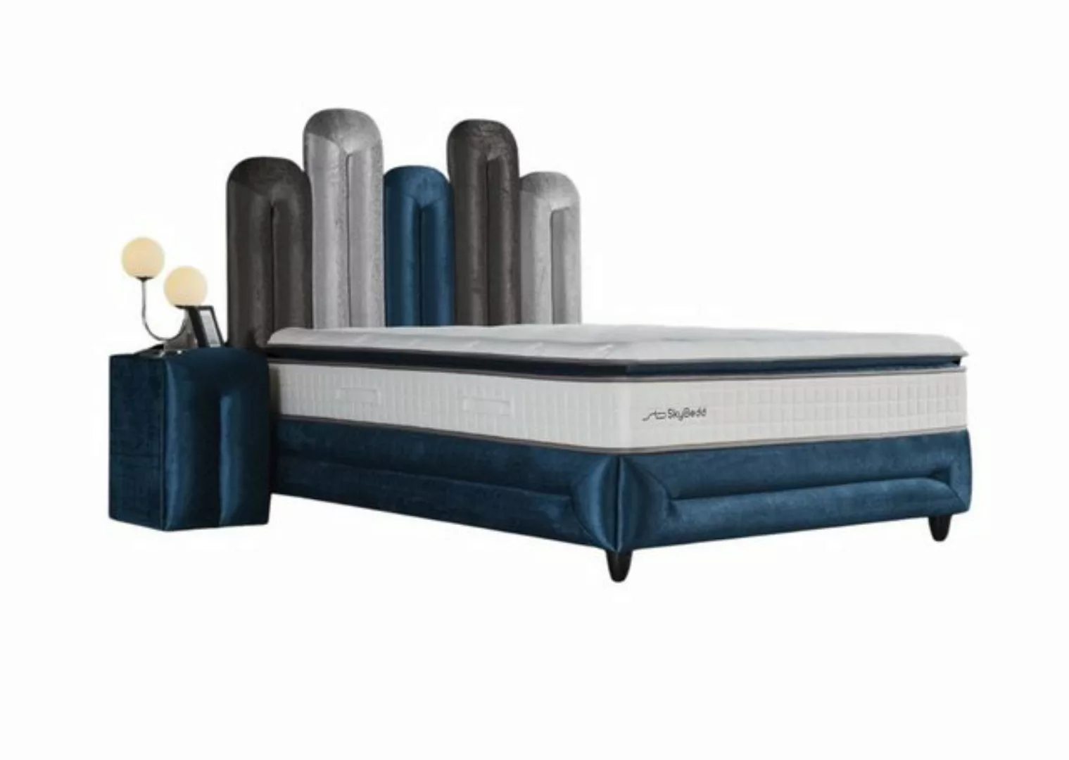 Villa Möbel Boxspringbett Multi (Bett Set, Bett Set aus Bettkasten, Kopftei günstig online kaufen