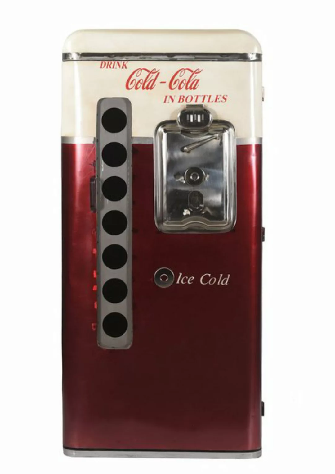 More2Home Barschrank Retro COLD-COLA, Metall vintage rot/weiss, BH: ca.73 x günstig online kaufen