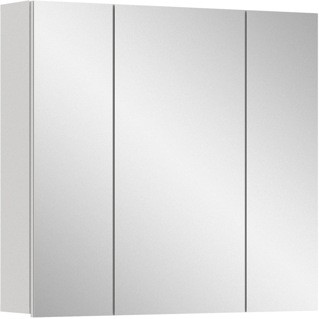 welltime Spiegelschrank "BIEL, TOPSELLER, Breite 82 cm, 3 Türen, 6 Einlegeb günstig online kaufen