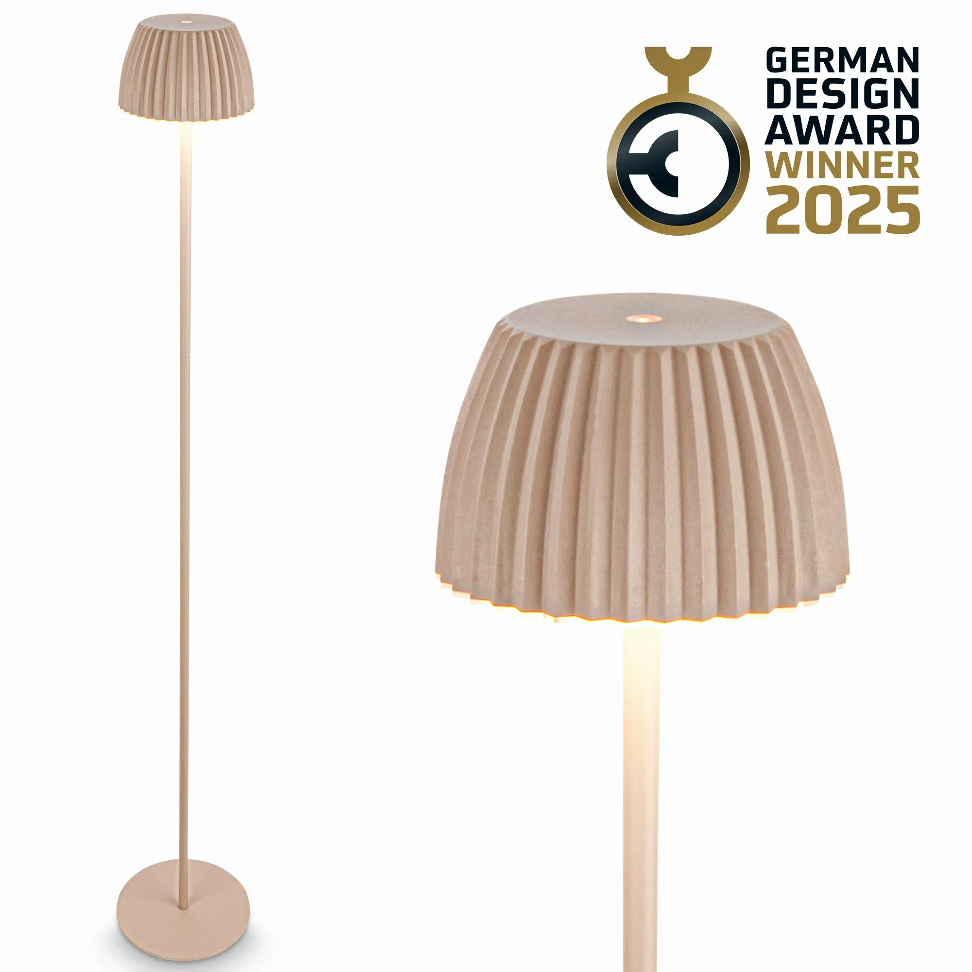 Briloner Leuchten LED Stehlampe Riffle Stehleuchte günstig online kaufen