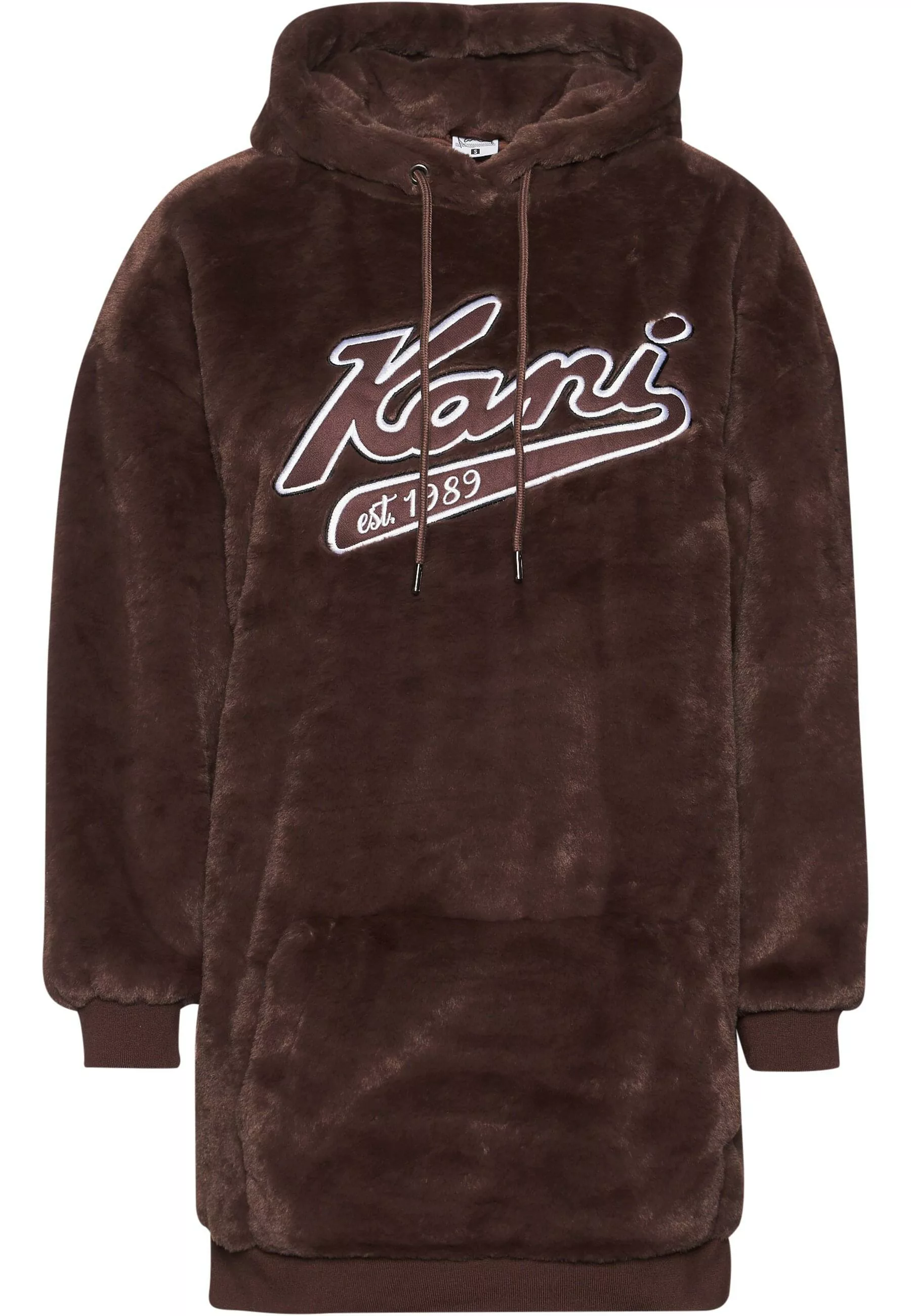 Karl Kani Shirtkleid "Karl Kani Damen KW234-039-2 KK Varsity Vegan Fur Hood günstig online kaufen