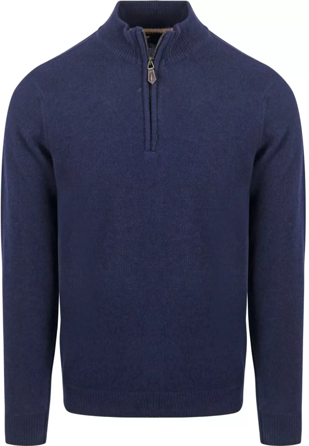 Suitable Half Zip Pullover Lambswool Navy - Größe L günstig online kaufen