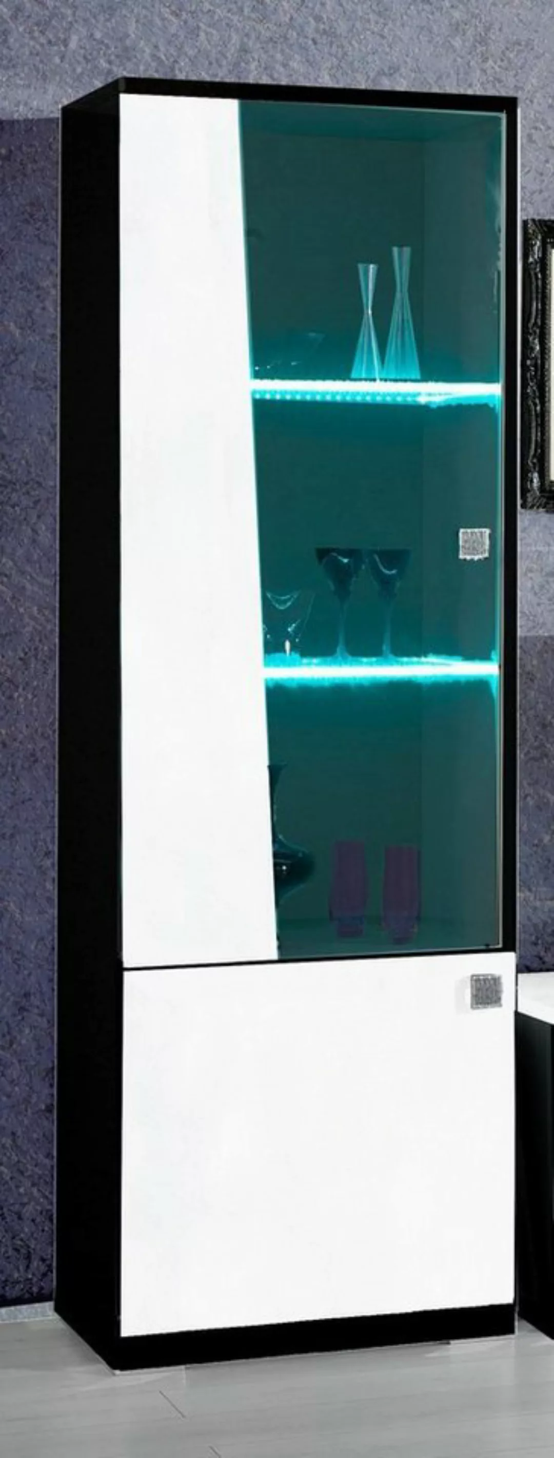 JVmoebel Vitrine Wohnzimmer Glas Vitrine Modern Stil Schrank Schaufenster M günstig online kaufen