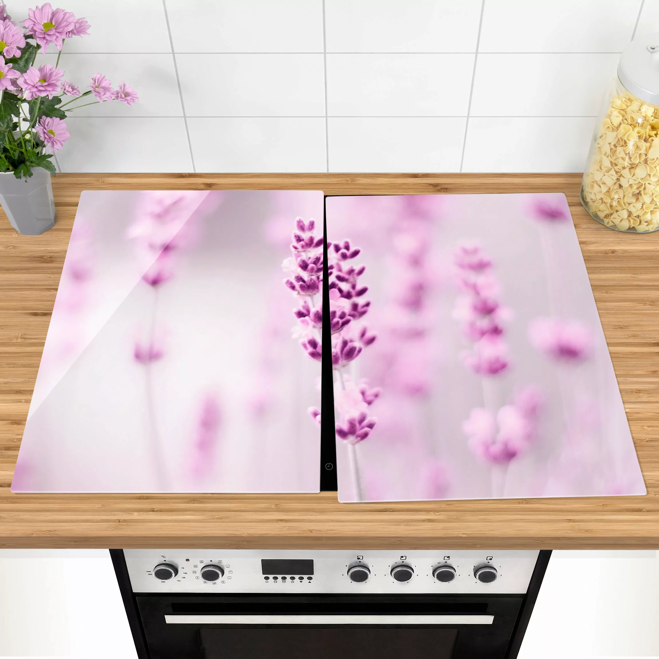 Herdabdeckplatte Zartvioletter Lavendel günstig online kaufen