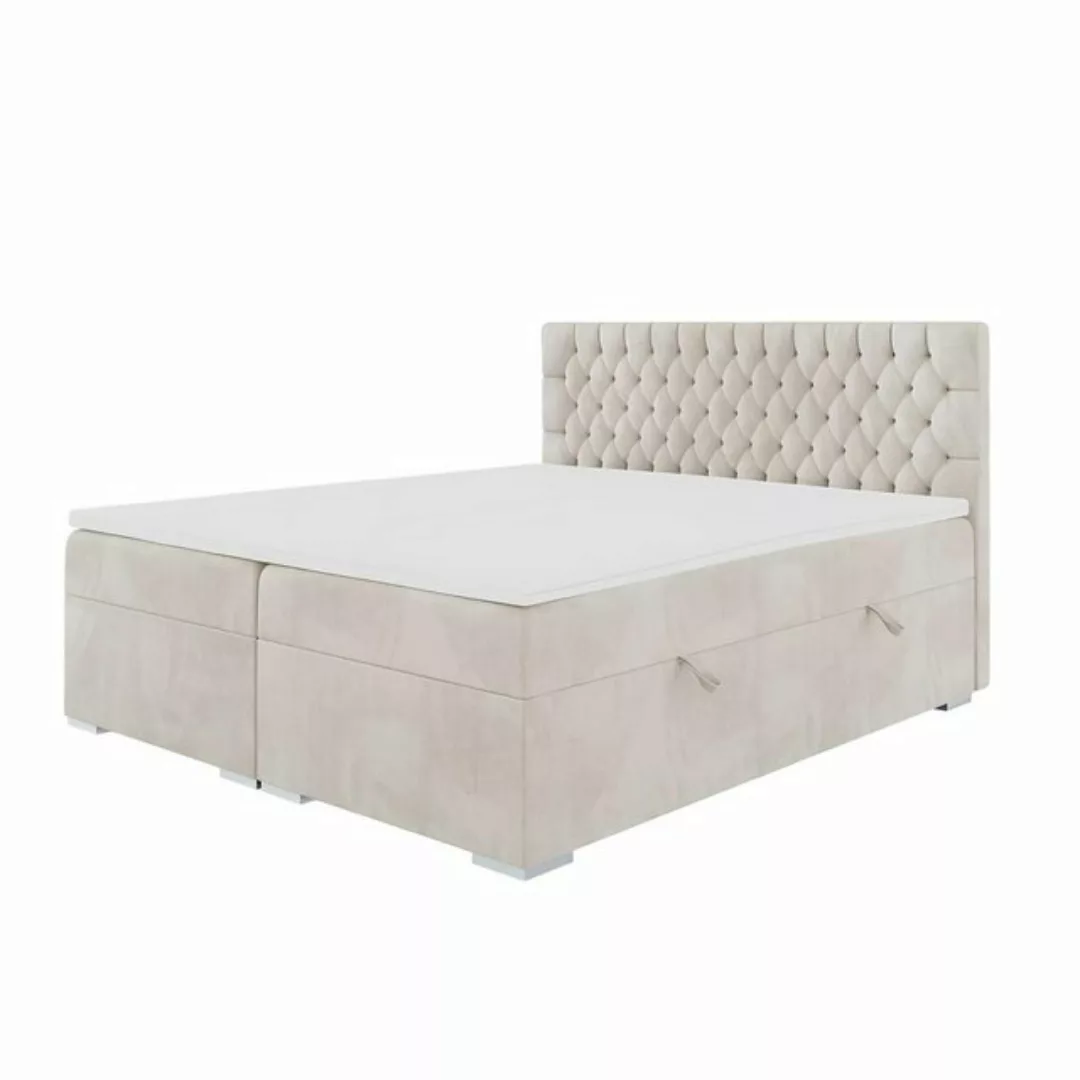 Xlmoebel Bett Boxspringbett Chesterfield Luxus Doppelbett Schlafzimmer Mode günstig online kaufen