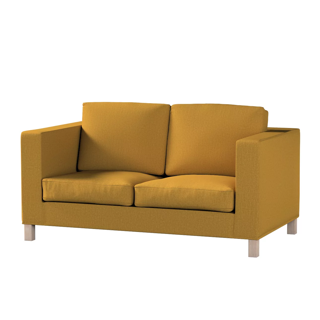 Bezug für Karlanda 2-Sitzer Sofa nicht ausklappbar, kurz, senfgelb, 60cm x günstig online kaufen