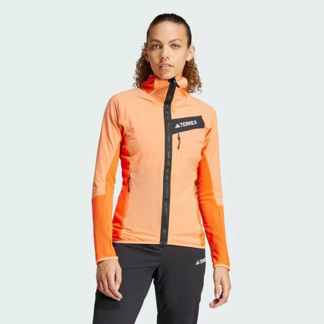 adidas TERREX Fleecejacke TERREX TECHROCK HOODED WIND FLEECEJACKE günstig online kaufen