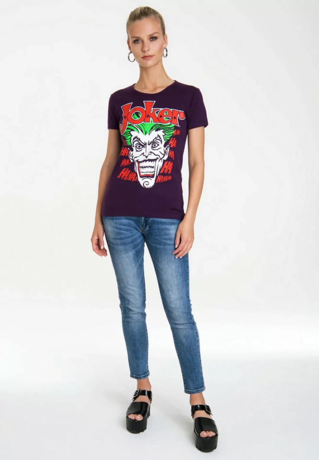 LOGOSHIRT T-Shirt The Joker mit lizenzierten Originaldesign günstig online kaufen