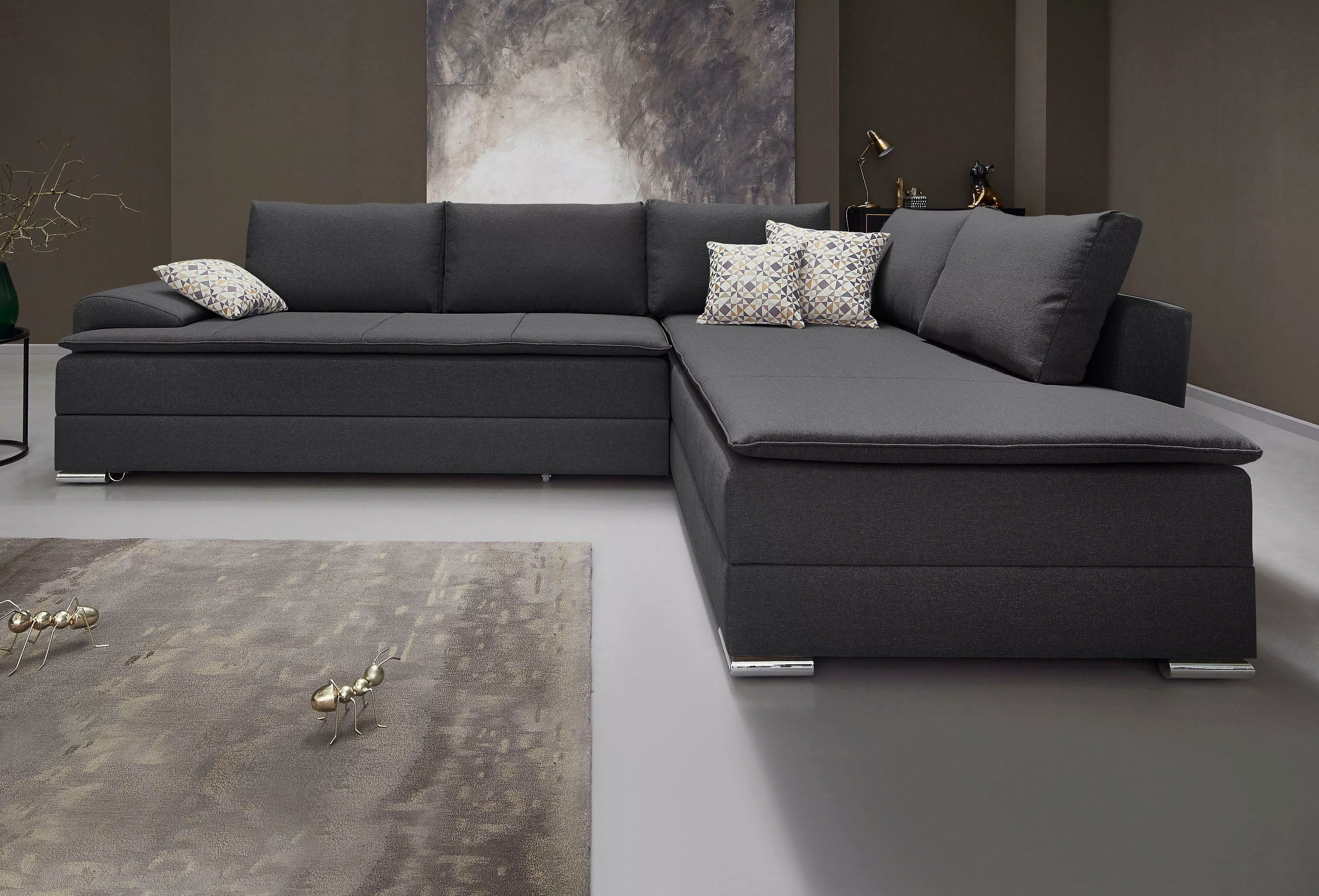 INOSIGN Ecksofa "Night & Day L-Form", mit Boxspring Bettfunktion 180x200 cm günstig online kaufen