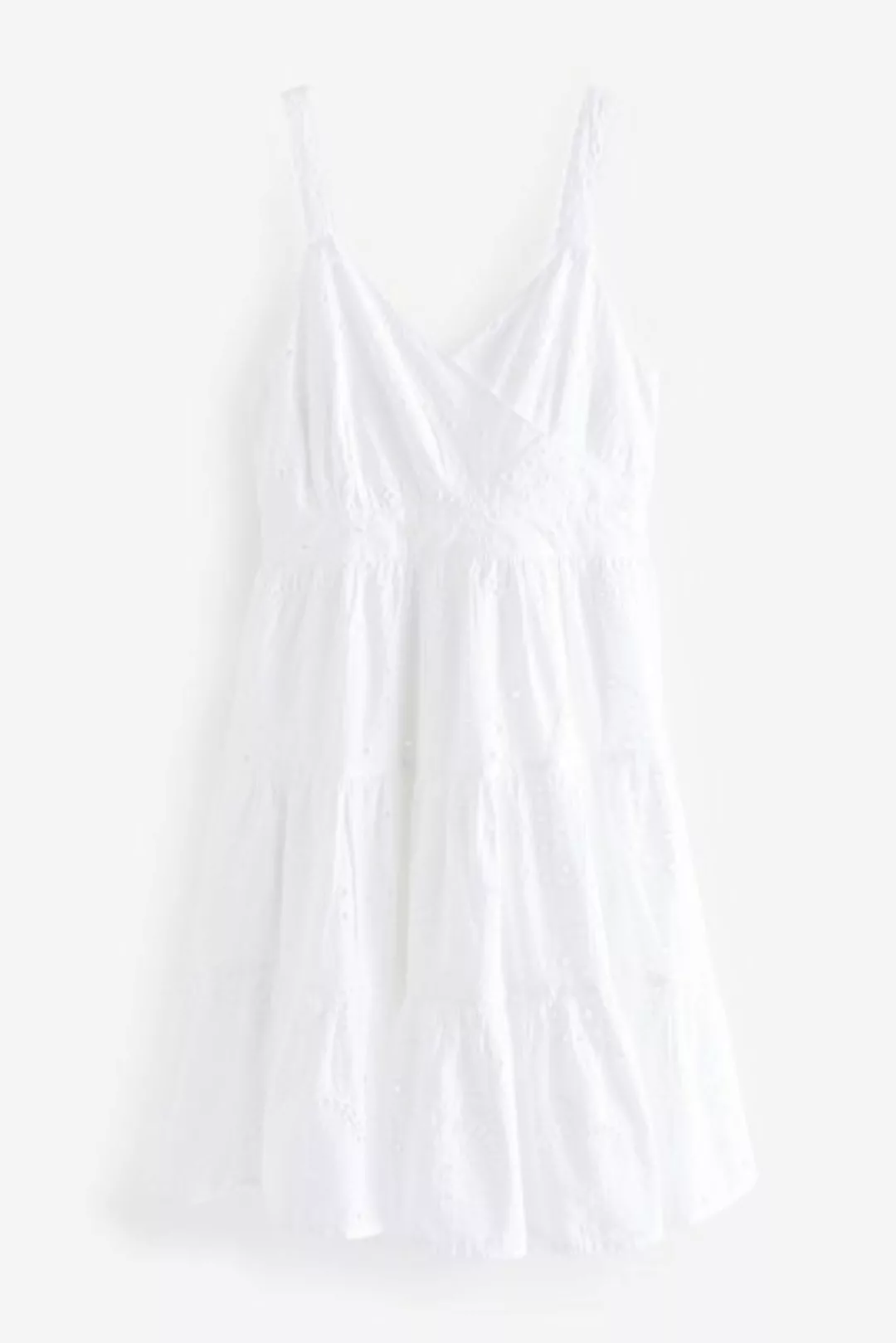 Next Sommerkleid Sommerliches Minikleid mit Lochstickerei (1-tlg) günstig online kaufen
