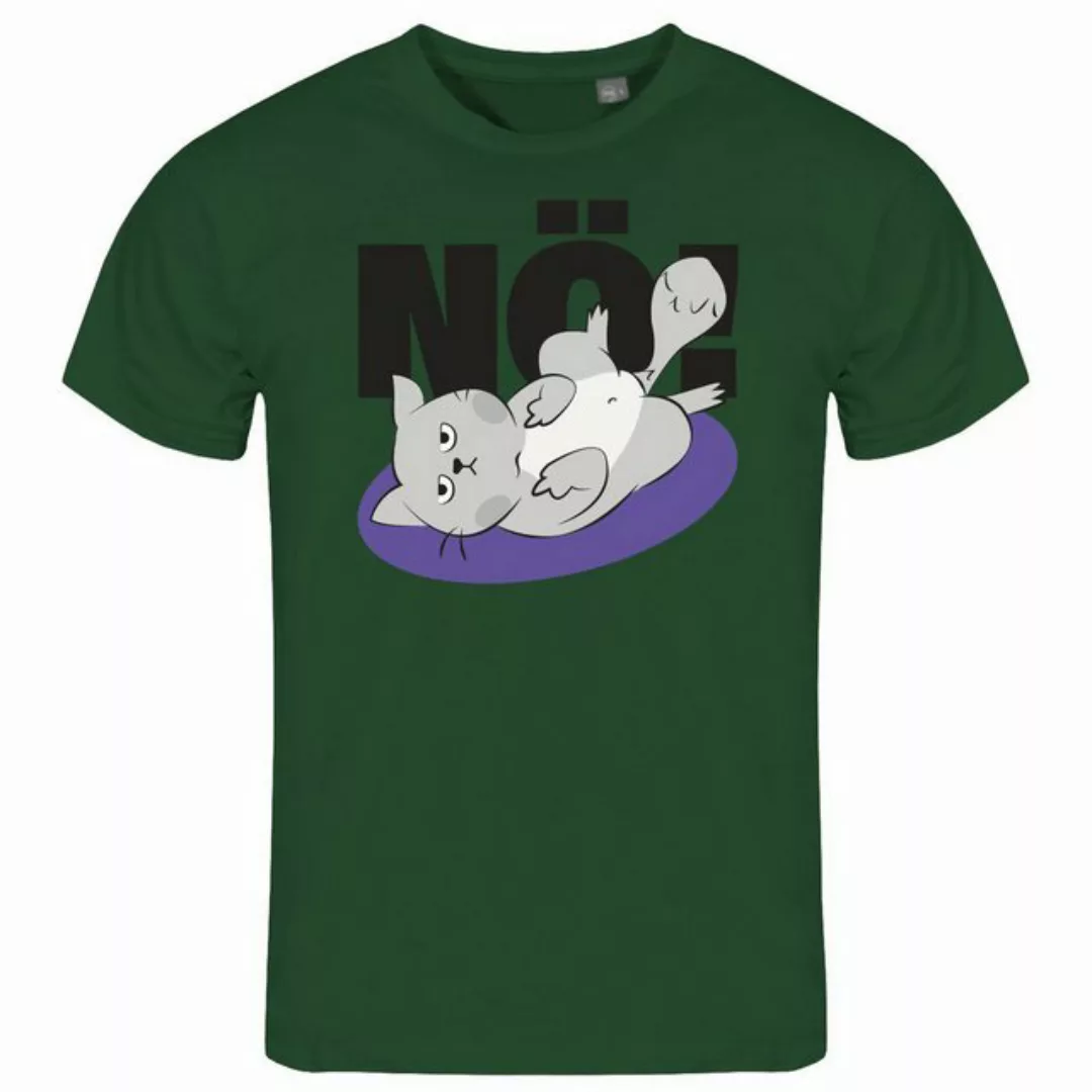 deinshirt Print-Shirt Herren T-Shirt Nö Katze Funshirt mit Motiv günstig online kaufen