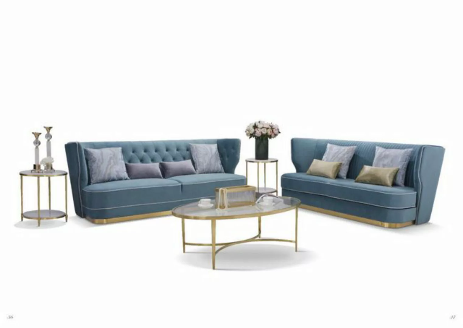 Xlmoebel Sofa 3-Sitzer Sofa, 2-Sitzer Sofa, 2-Sitzer Sofa Set Modernes Desi günstig online kaufen