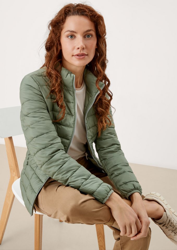 s.Oliver Steppjacke (1, 1-St) leichte Jacke mit Steppung und Stehkragen günstig online kaufen