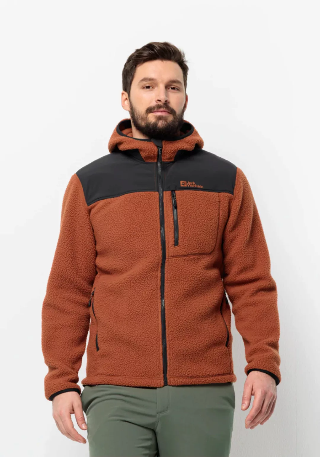 Jack Wolfskin Fleecejacke "KAMMWEG PILE FZ M", mit Kapuze günstig online kaufen