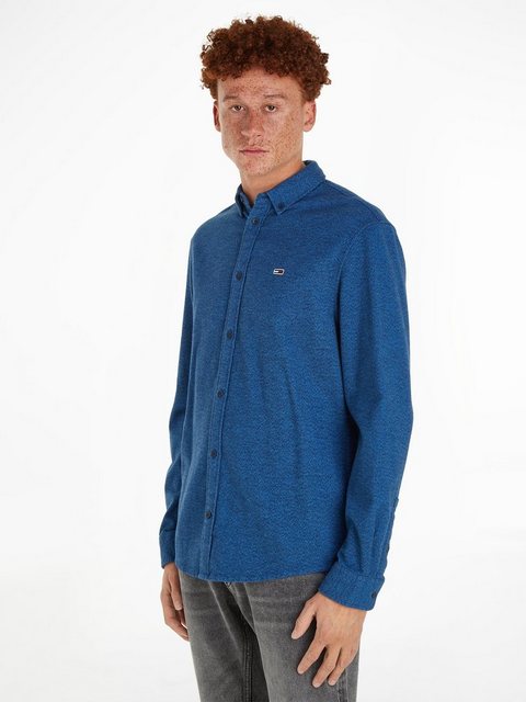 Tommy Jeans Langarmhemd TJM REG BRUSHED GRINDLE SHIRT mit Button-down-Krage günstig online kaufen