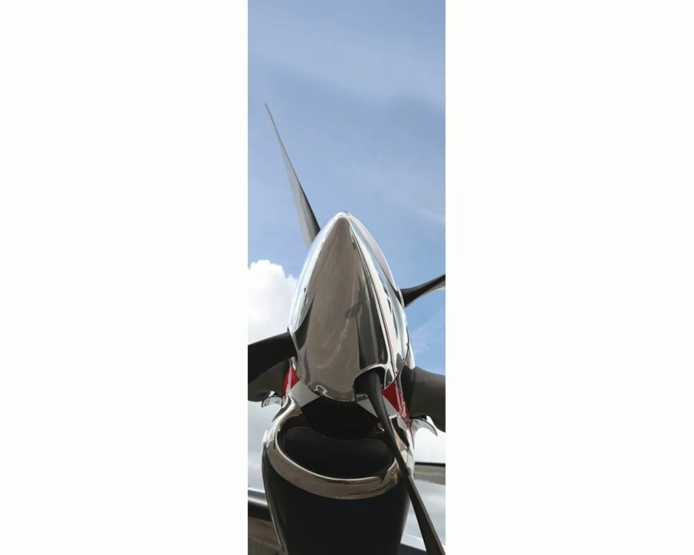 Dekopanel "Propeller" 1,00x2,80 m / Glattvlies Perlmutt günstig online kaufen