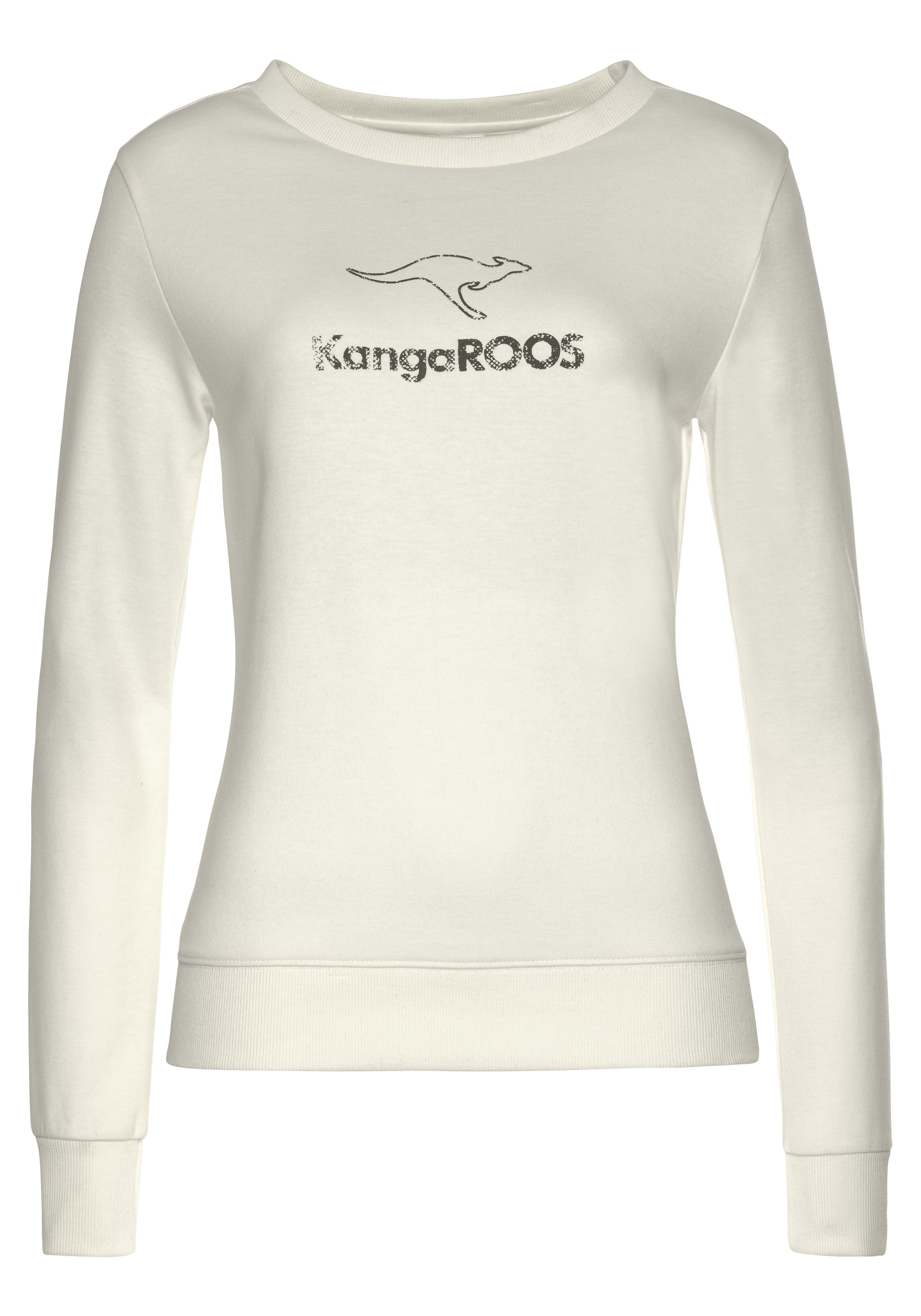 KangaROOS Sweatshirt mit Kontrastfarbenem Logodruck, Loungeanzug günstig online kaufen