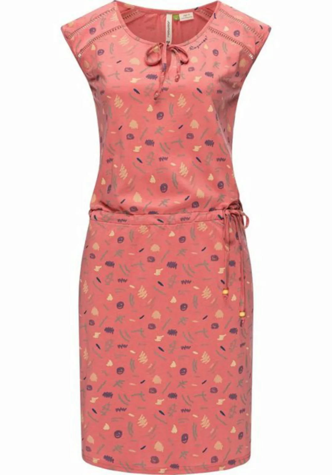 Ragwear Jerseykleid Tetuan Organic stylisches Sommerkleid mit Print und Bin günstig online kaufen