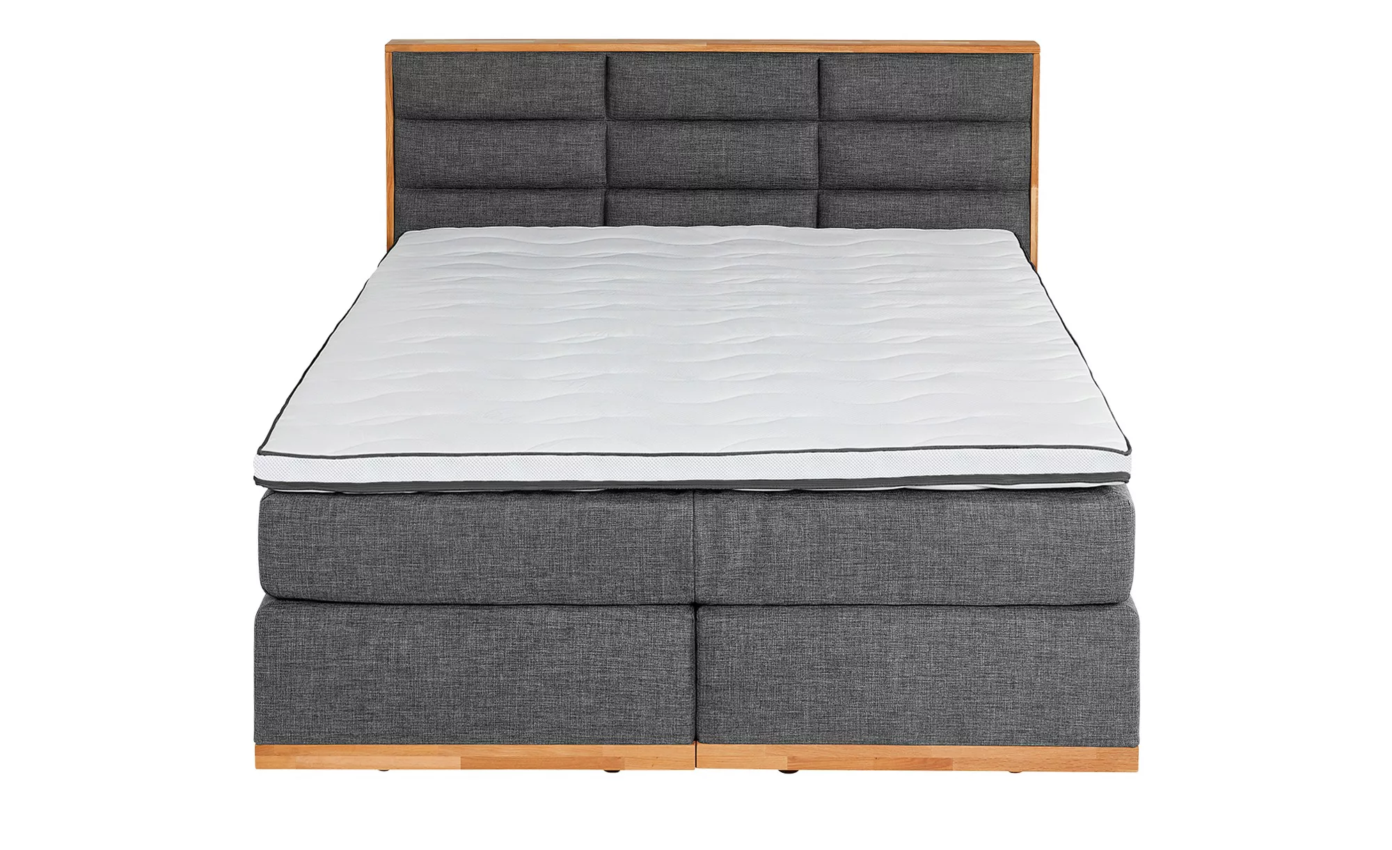 uno Massivholz-Boxspringbett  Ida ¦ grau ¦ Maße (cm): B: 191 H: 124 Betten günstig online kaufen