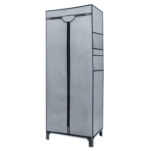 Intirilife Kleiderschrank (Intirilife Faltschrank 68 x 45 x 175 cm in GRAU, günstig online kaufen