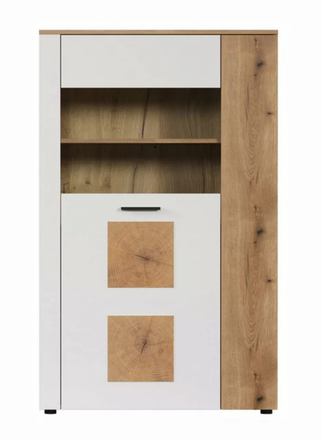 trendteam Vitrine (Vitrine) Kommode Schrank Anrichte 90 x 146 x 42 cm günstig online kaufen