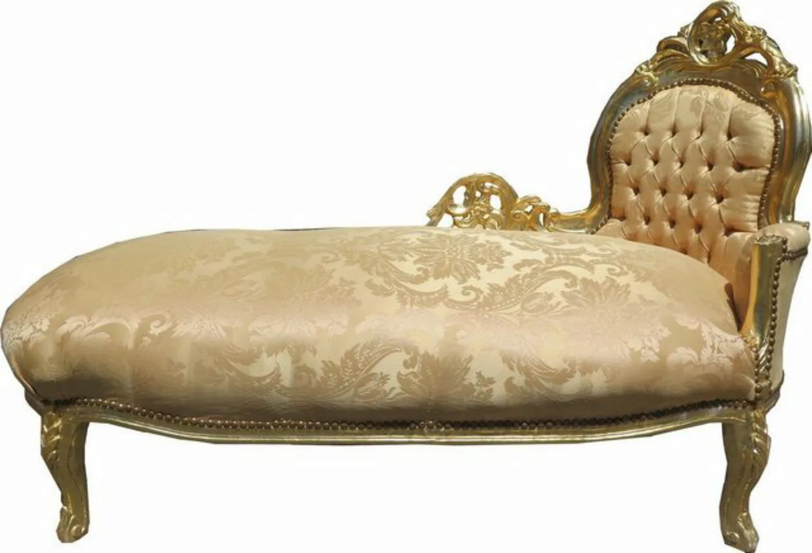 Casa Padrino Chaiselongue Barock Chaiselongue Gold Muster / Gold Mod2 - Bar günstig online kaufen