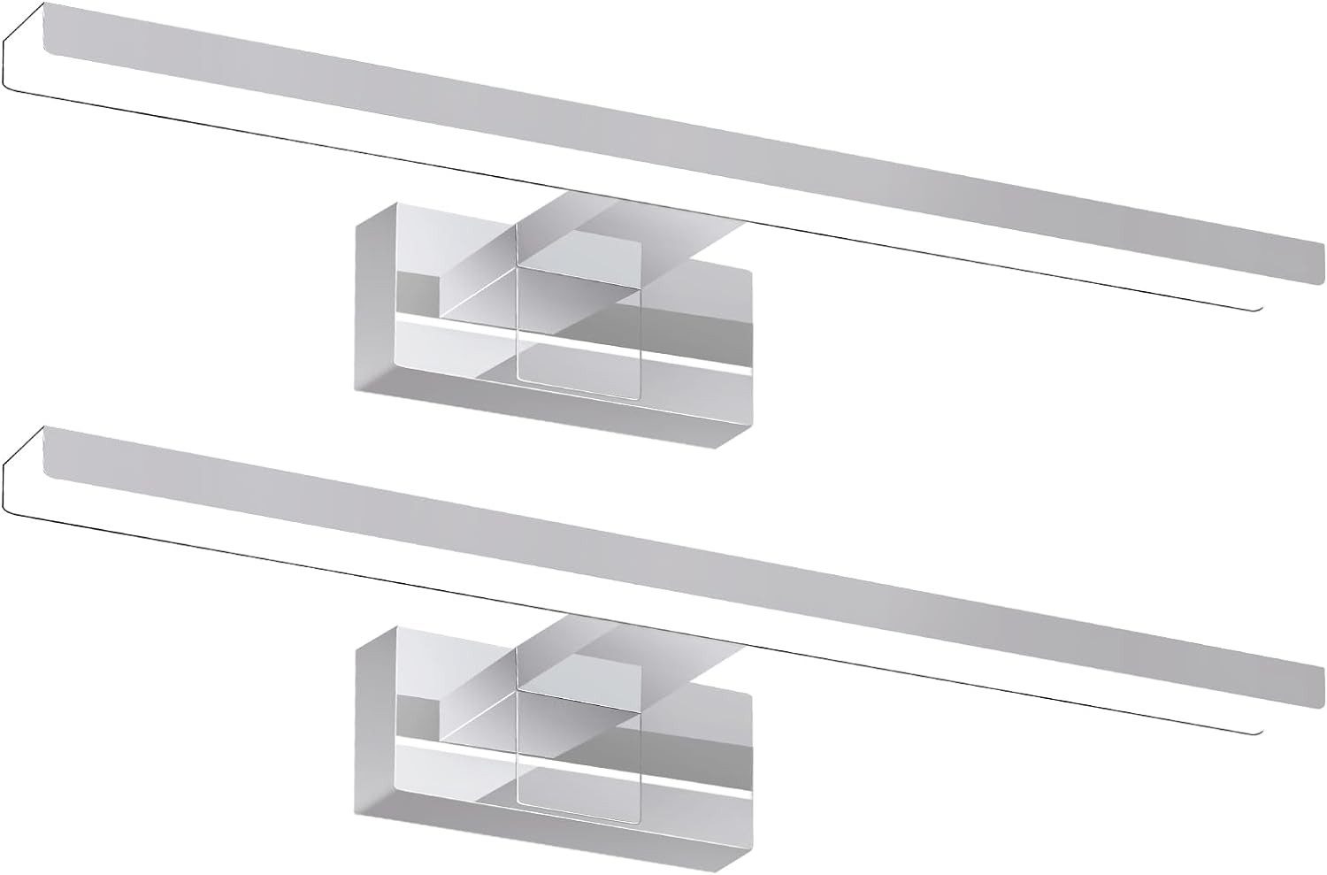 Nettlife LED Spiegelleuchte Bad 60cm Chrom günstig online kaufen