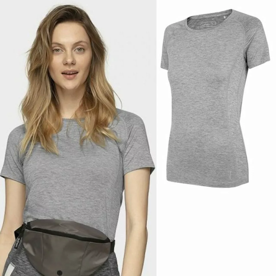4F Kurzarmshirt outhorn - Damen Trainingsshirt - grau günstig online kaufen