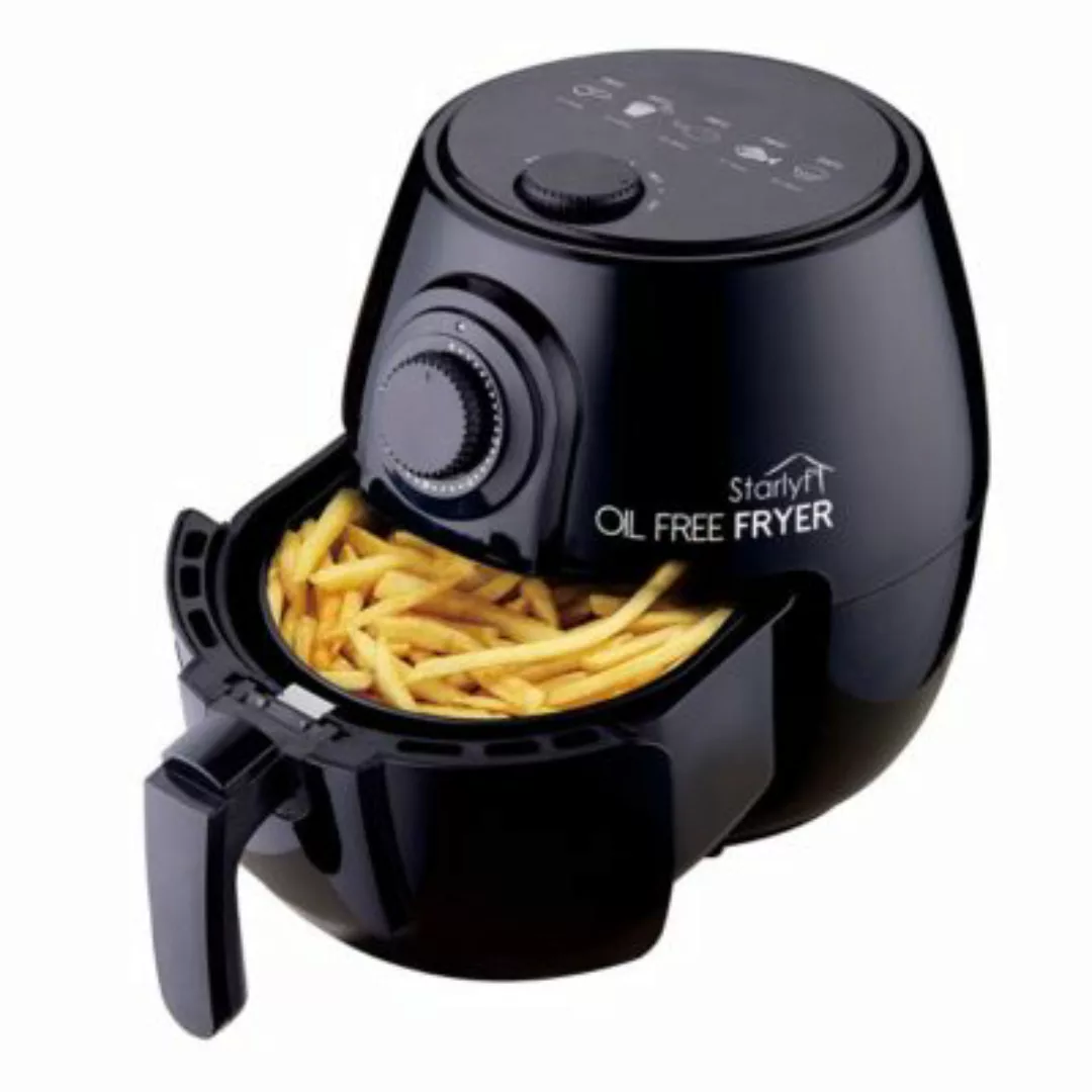 Starlyf® Oil Free Fryer Heißluftfritteuse Fritteusen schwarz günstig online kaufen