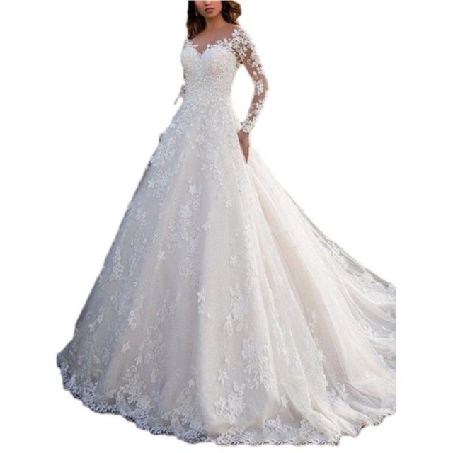ZWY Abendkleid Damen Partykleid Bankett Kleid Hochzeitskleid Spitzenkleid ( günstig online kaufen