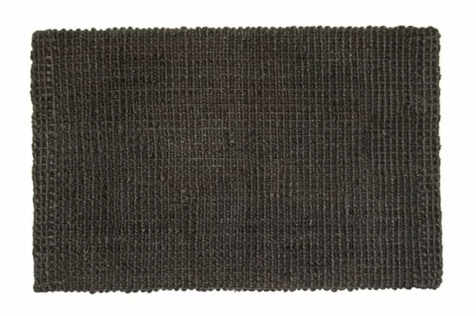 Fußmatte "Hampton", Jute Matte L 90 x 60 cm Schwarz günstig online kaufen