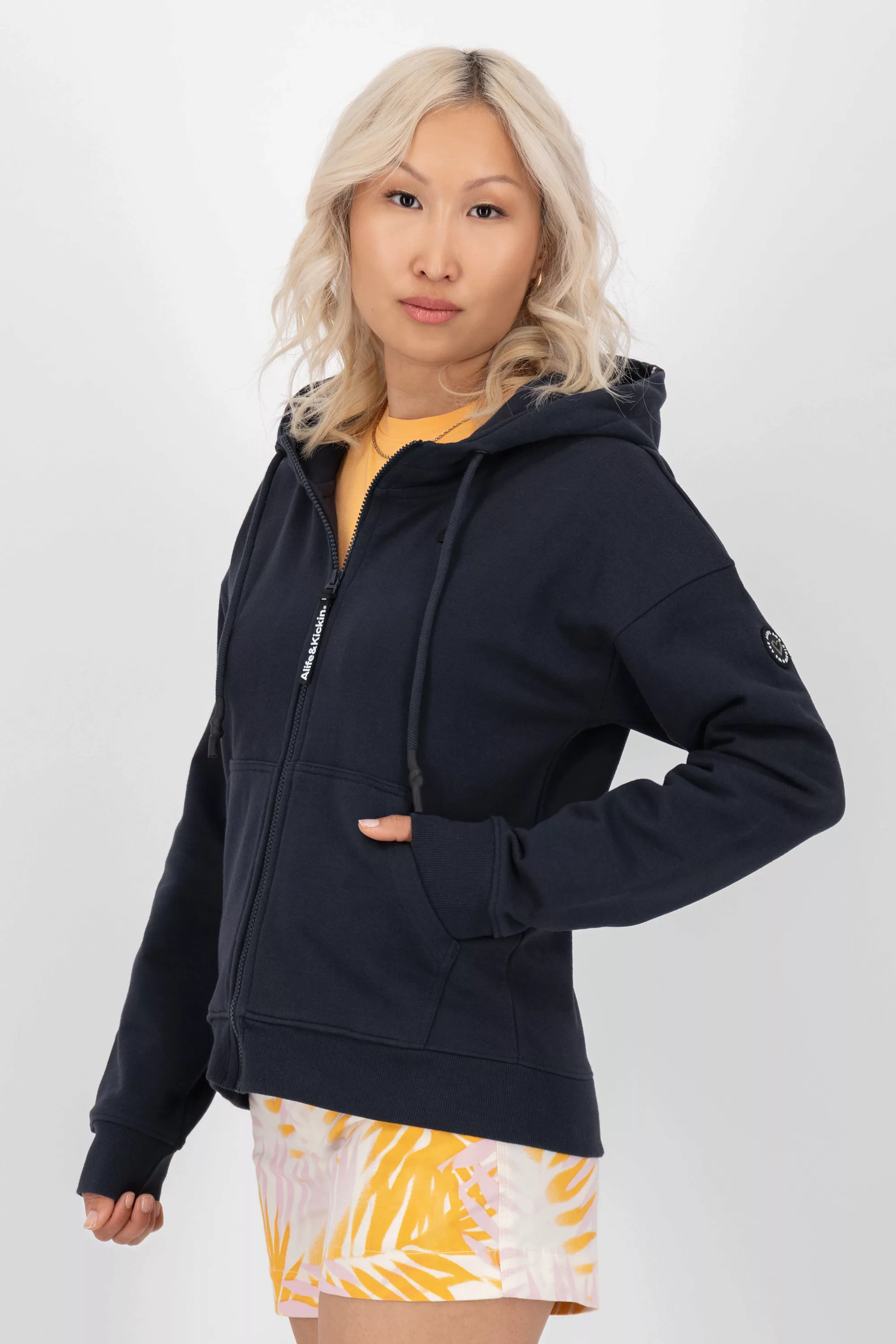 Alife & Kickin Kapuzensweatjacke "TwiggyAK A Hooded Sweat Jacket Damen" günstig online kaufen