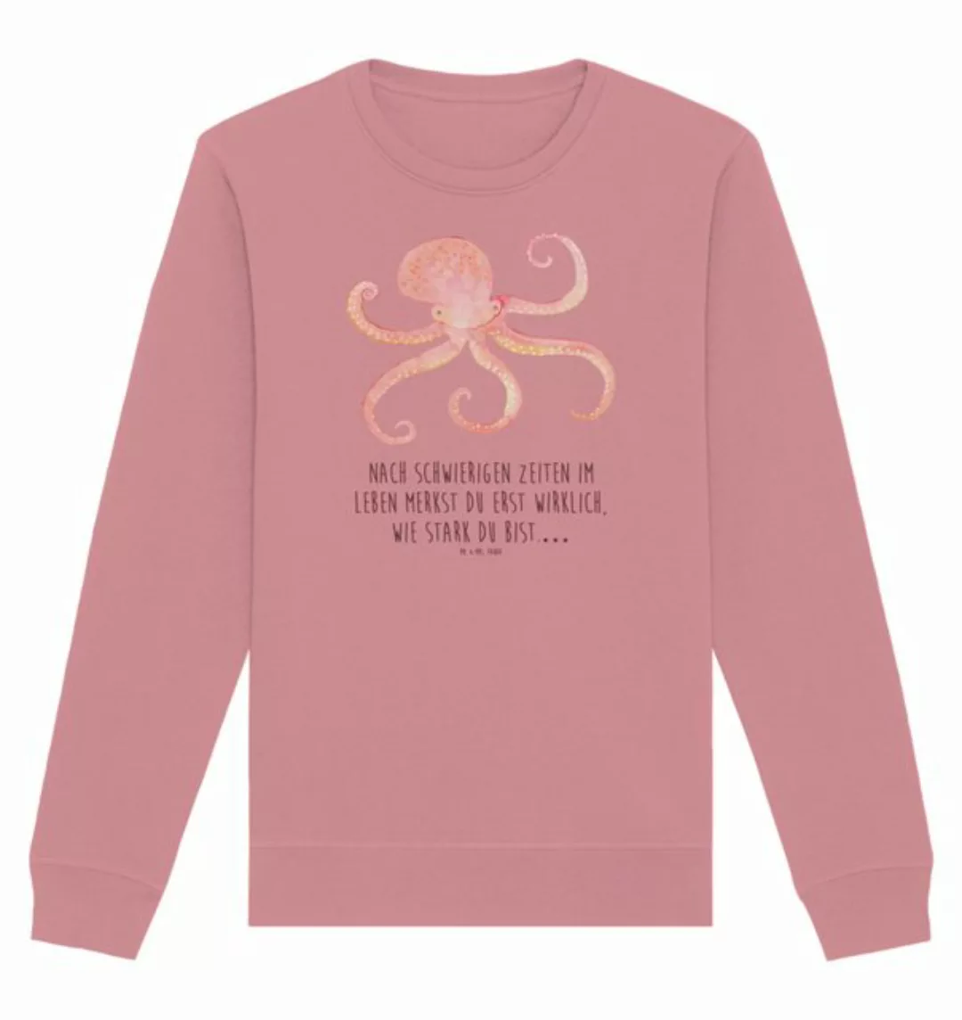 Mr. & Mrs. Panda Longpullover Größe M Tintenfisch - Canyon Pink - Geschenk, günstig online kaufen