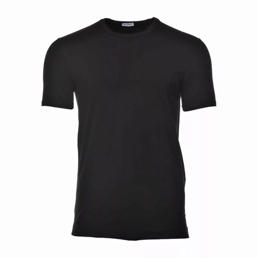 Dolce&Gabbana Underwear Herren T-Shirt Girocollo, Rundhals Stretch - Schwar günstig online kaufen