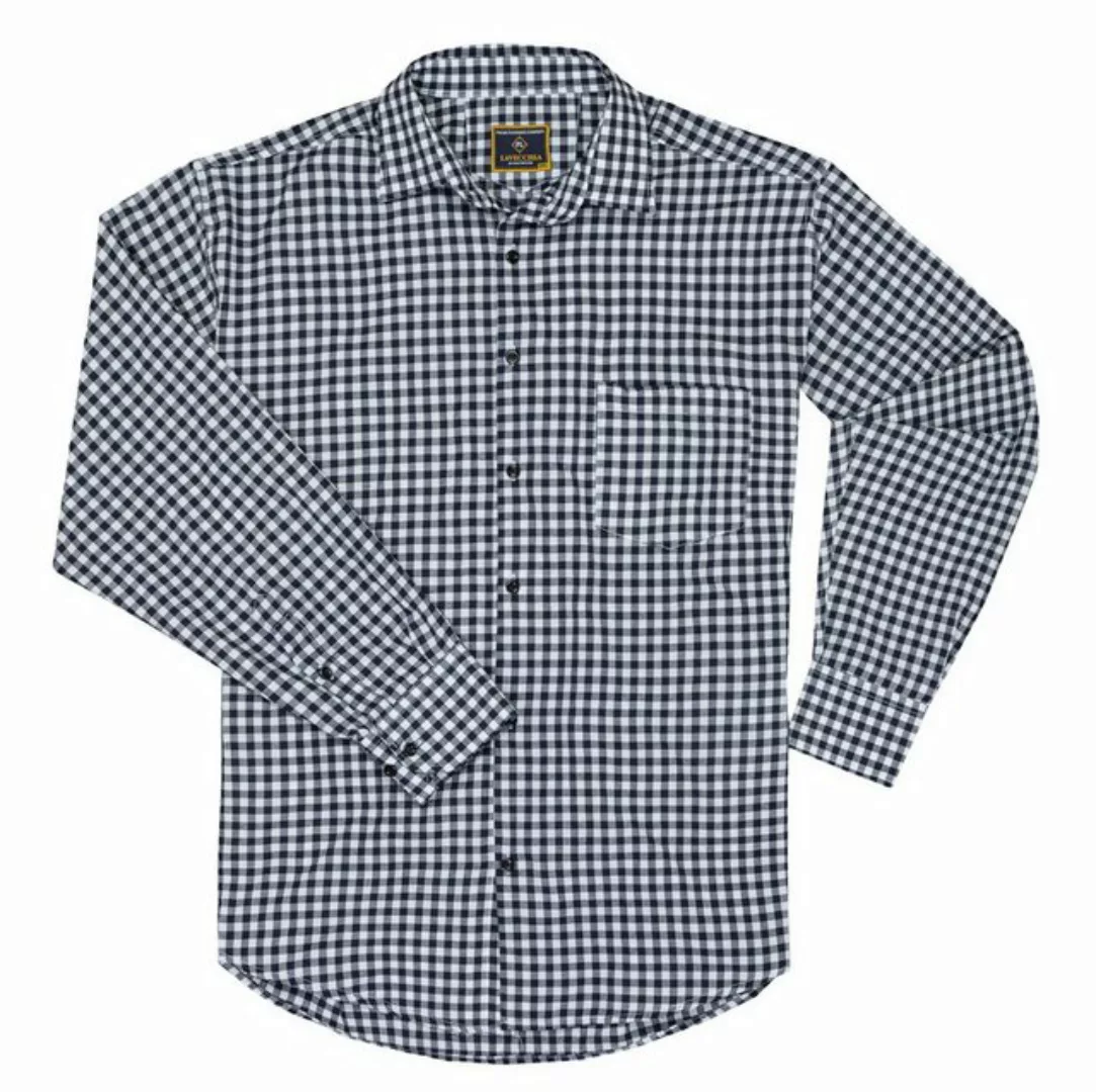 Lavecchia Langarmhemd Lavecchia Herren Langarmhemd HLA17 (Jeansblau-Weiß, 4 günstig online kaufen