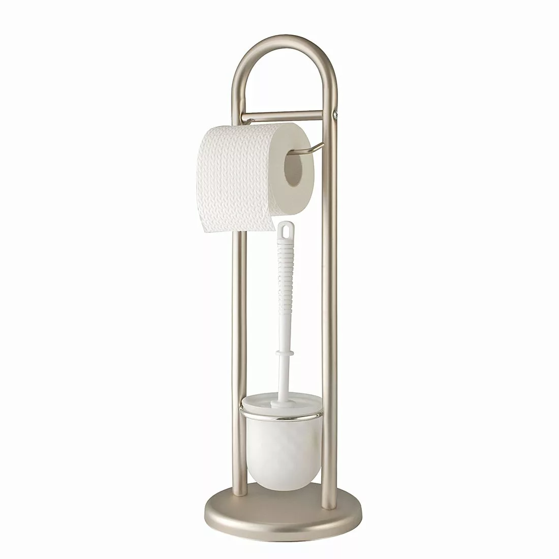 Stand WC-Garnitur  "Siena" - silber - Kunststoff - 63 cm - Sconto günstig online kaufen