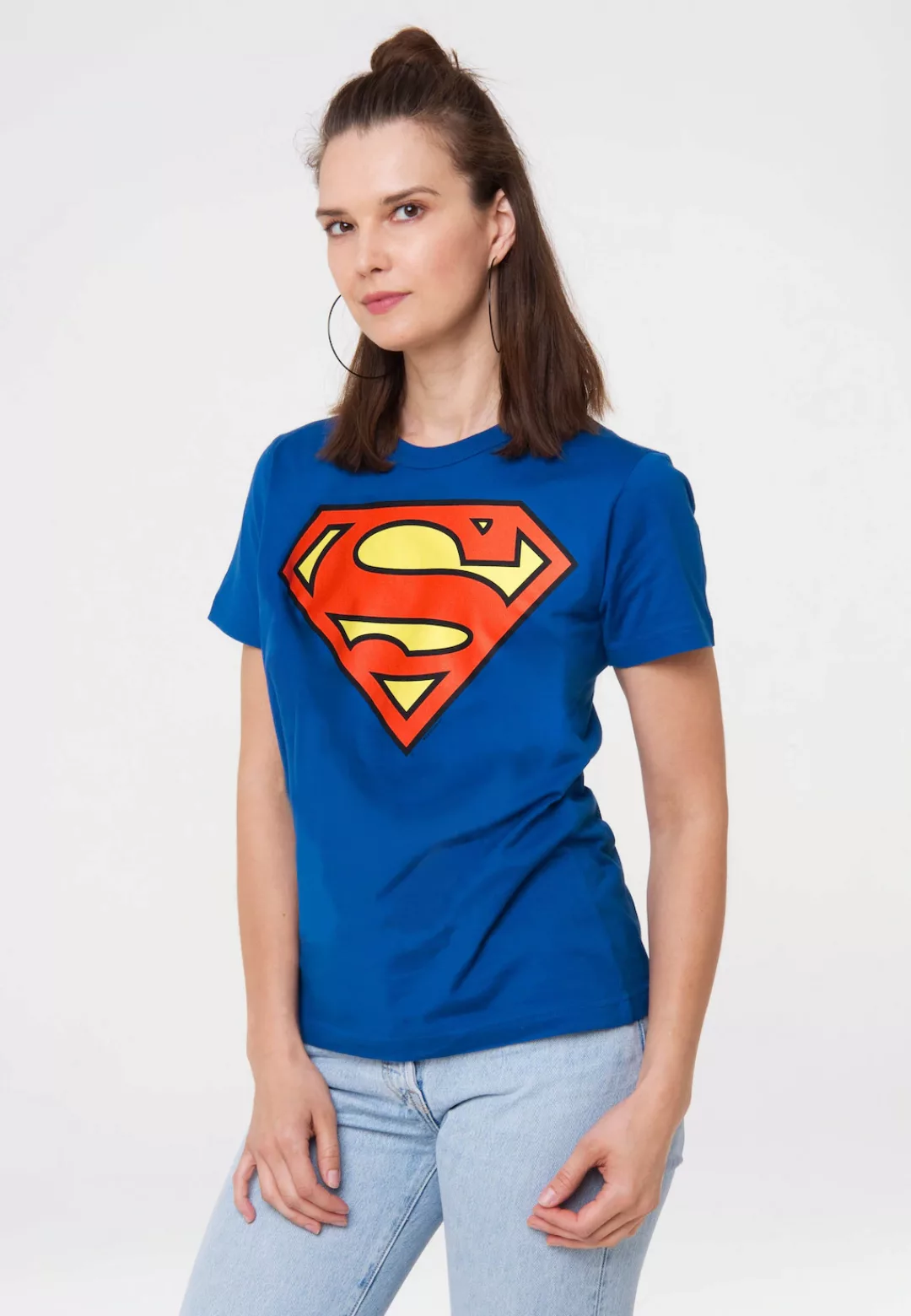 LOGOSHIRT T-Shirt "Superman Logo", mit trendigem Superhelden-Print günstig online kaufen