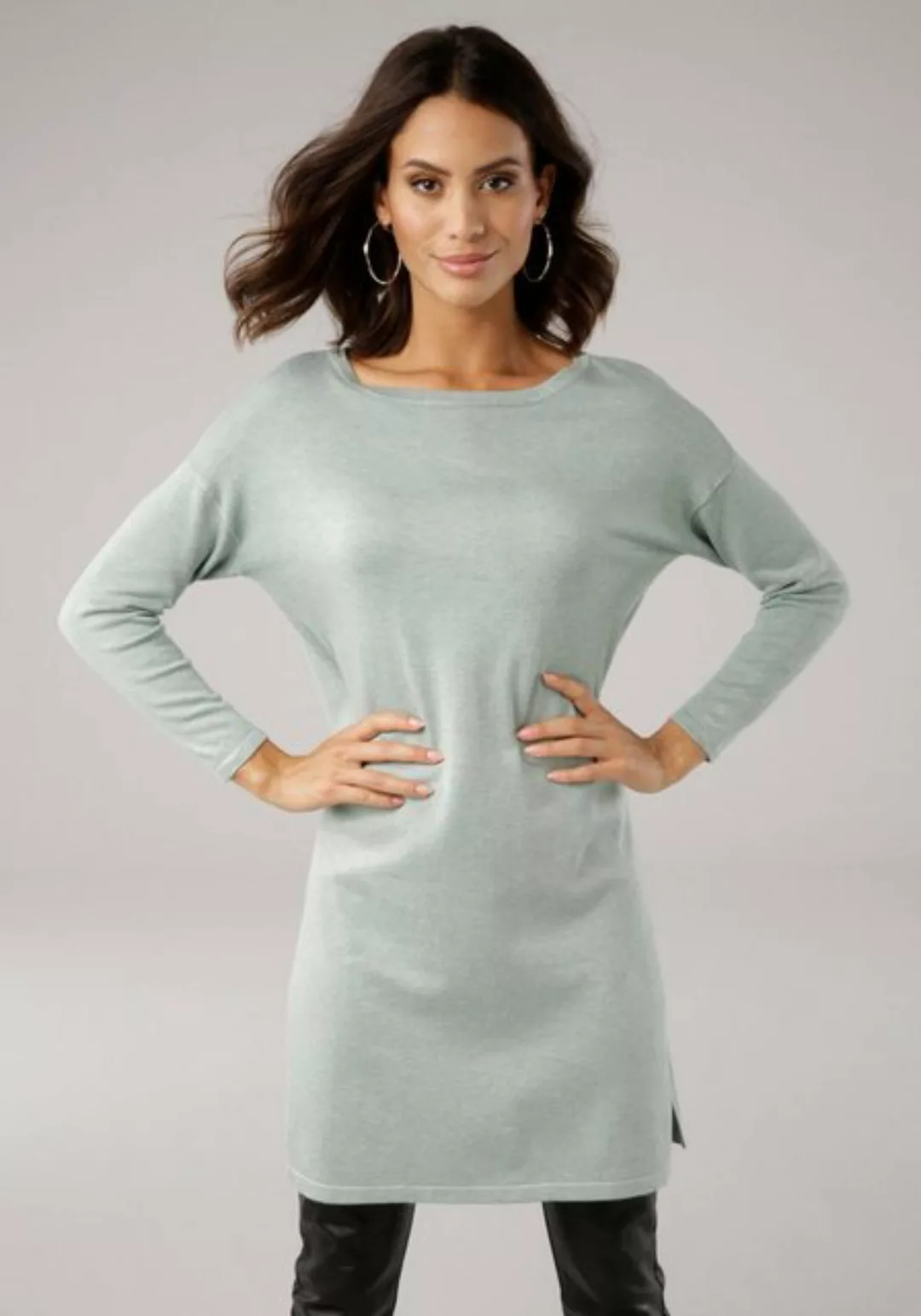 Laura Scott Longpullover mit Seitenschlitzen günstig online kaufen