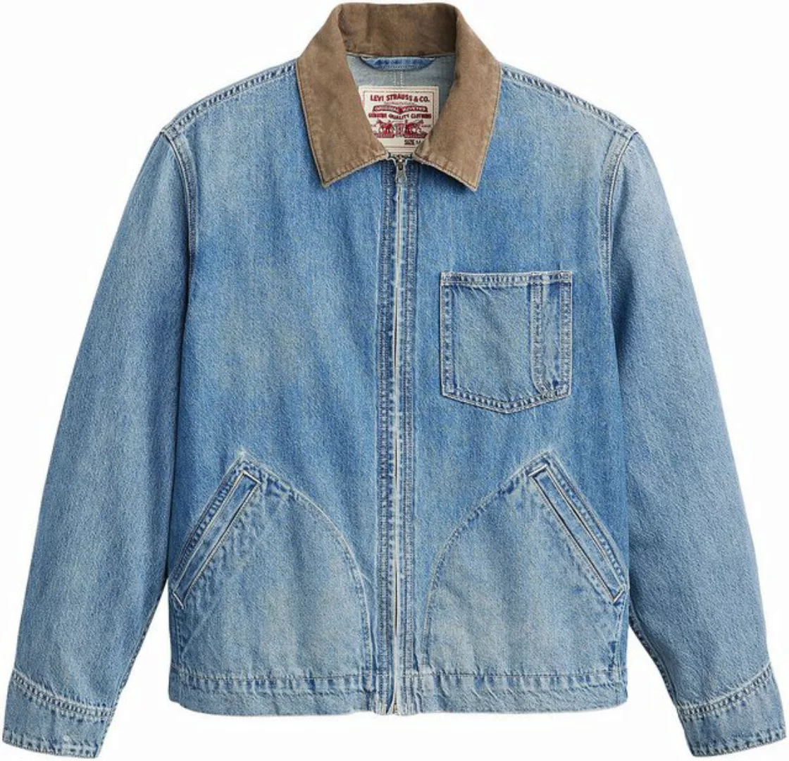 Levi's® Jeansjacke FULL ZIP MECHANICS TRKR mit Zipper und Kragen mit Cordbe günstig online kaufen