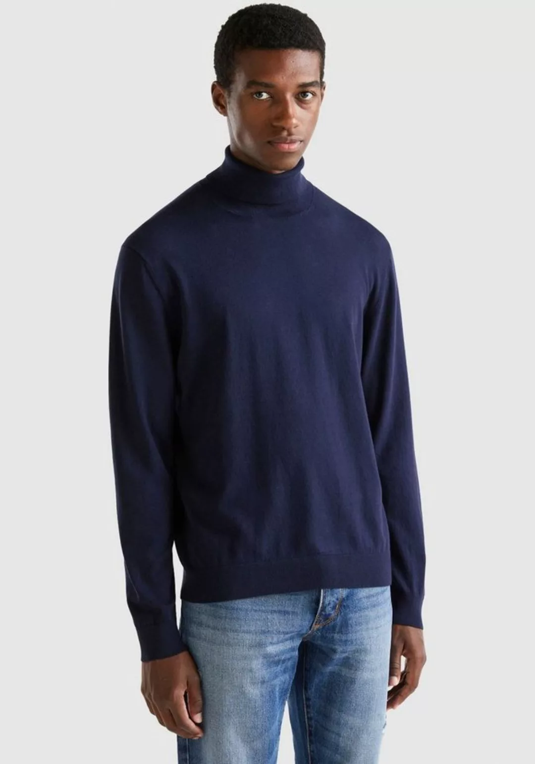 United Colors of Benetton Rollkragenpullover im cleanen Look günstig online kaufen