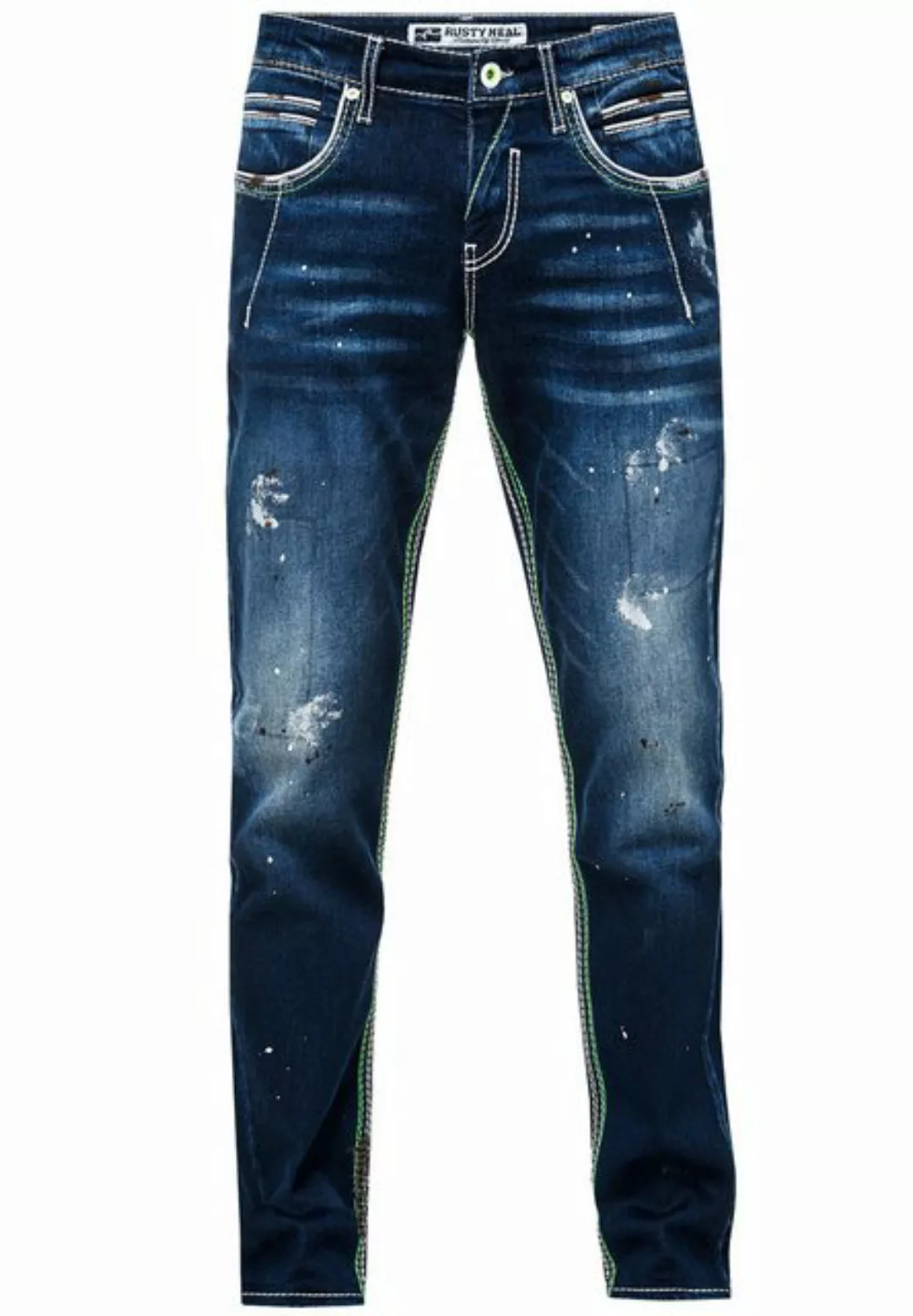 Rusty Neal Straight-Jeans, mit kontrastierenden Ziernähten günstig online kaufen