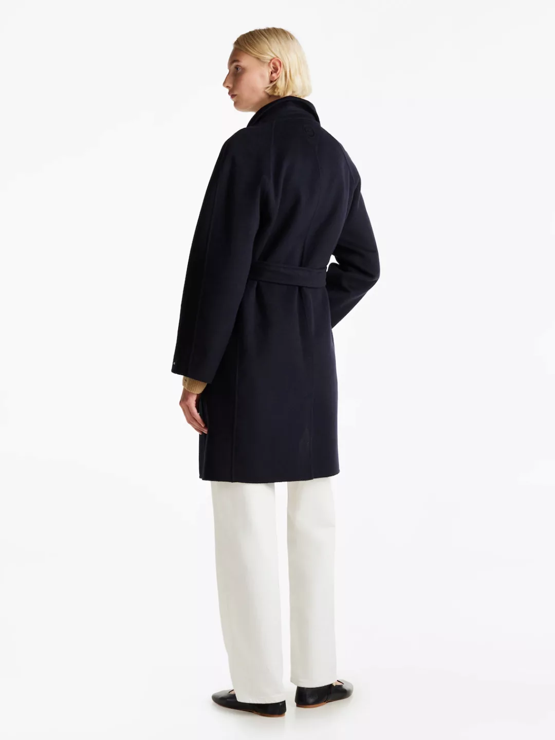 Tommy Hilfiger Kurzmantel REG DF WOOL BELTED COAT mit Gürtel günstig online kaufen