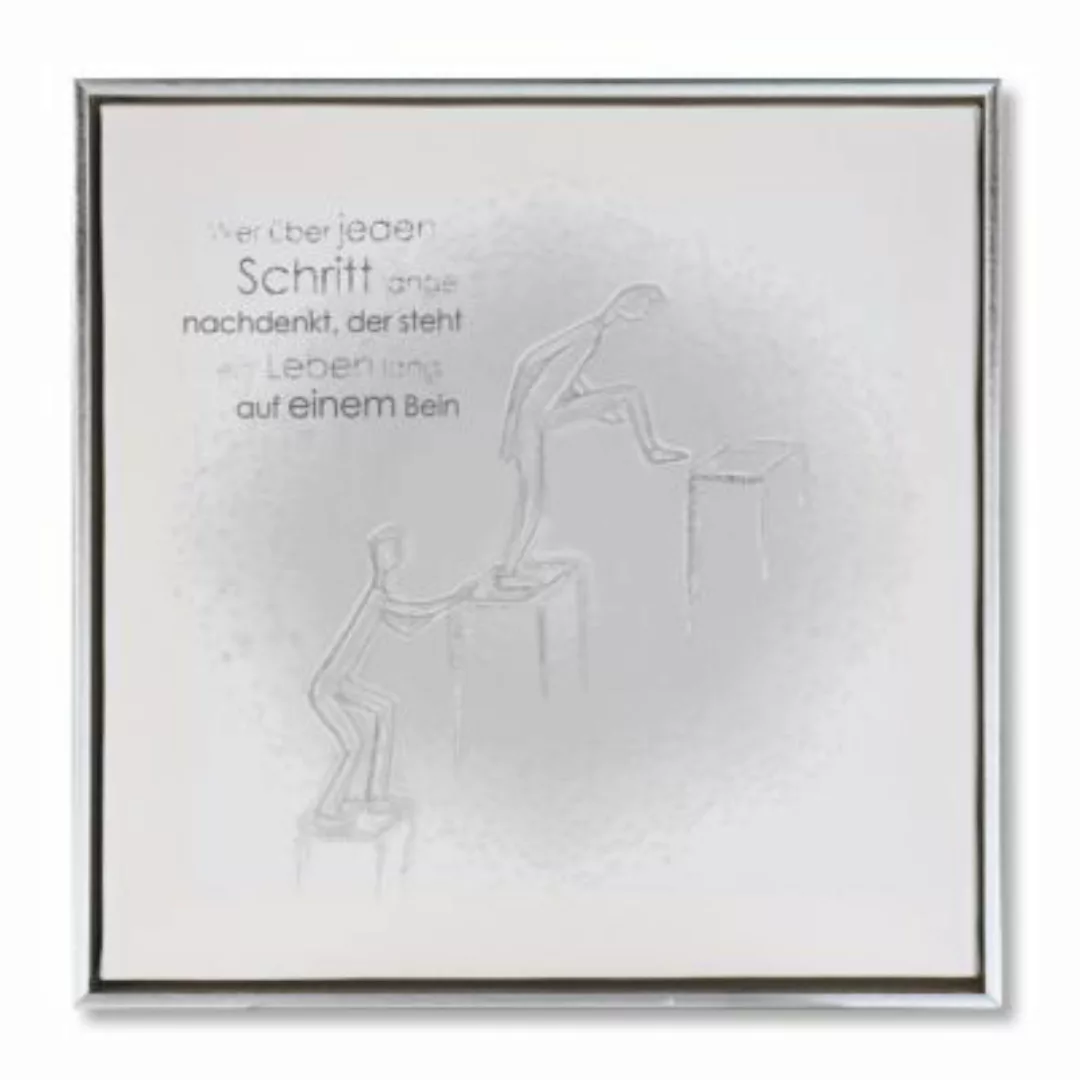 Casablanca by GILDE Kunstdrucke Bild Schritte - Poesie grau Gr. 30 x 30 günstig online kaufen