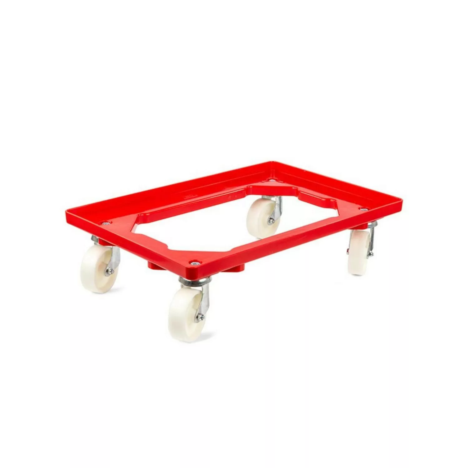 PROREGAL Transportroller für Euroboxen 60 x 40 cm mit Kunststoffräder Rot O günstig online kaufen