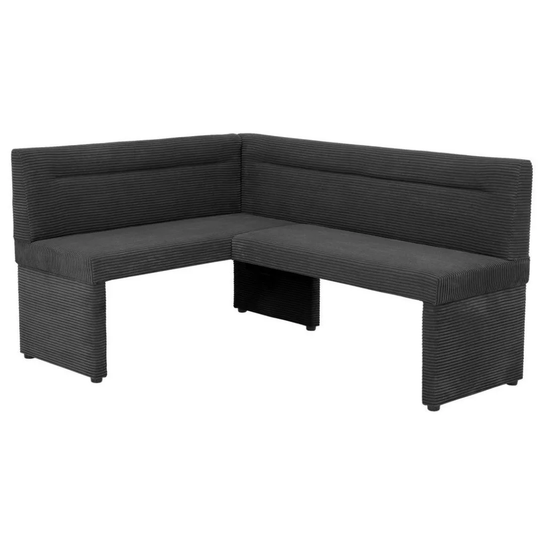 Eckbank Fabia anthrazit B/H/T/L: ca. 128x86x42x168 cm günstig online kaufen