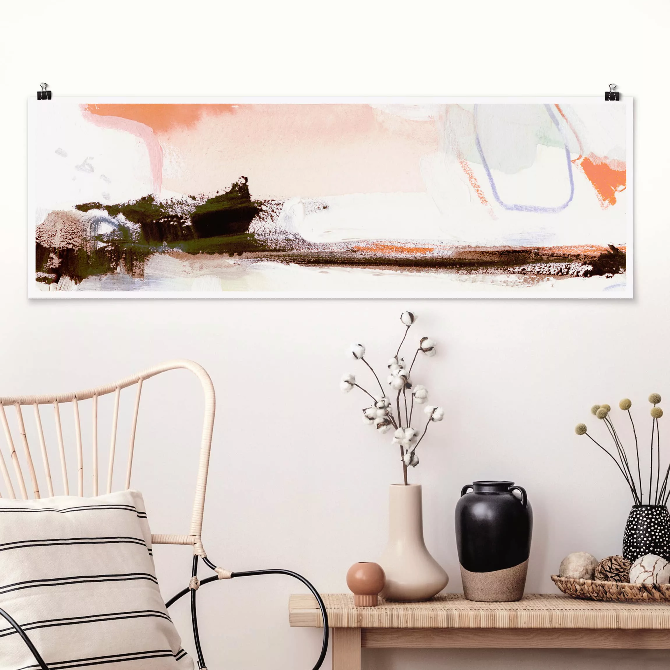 Panorama Poster Abstrakt Ravel II günstig online kaufen