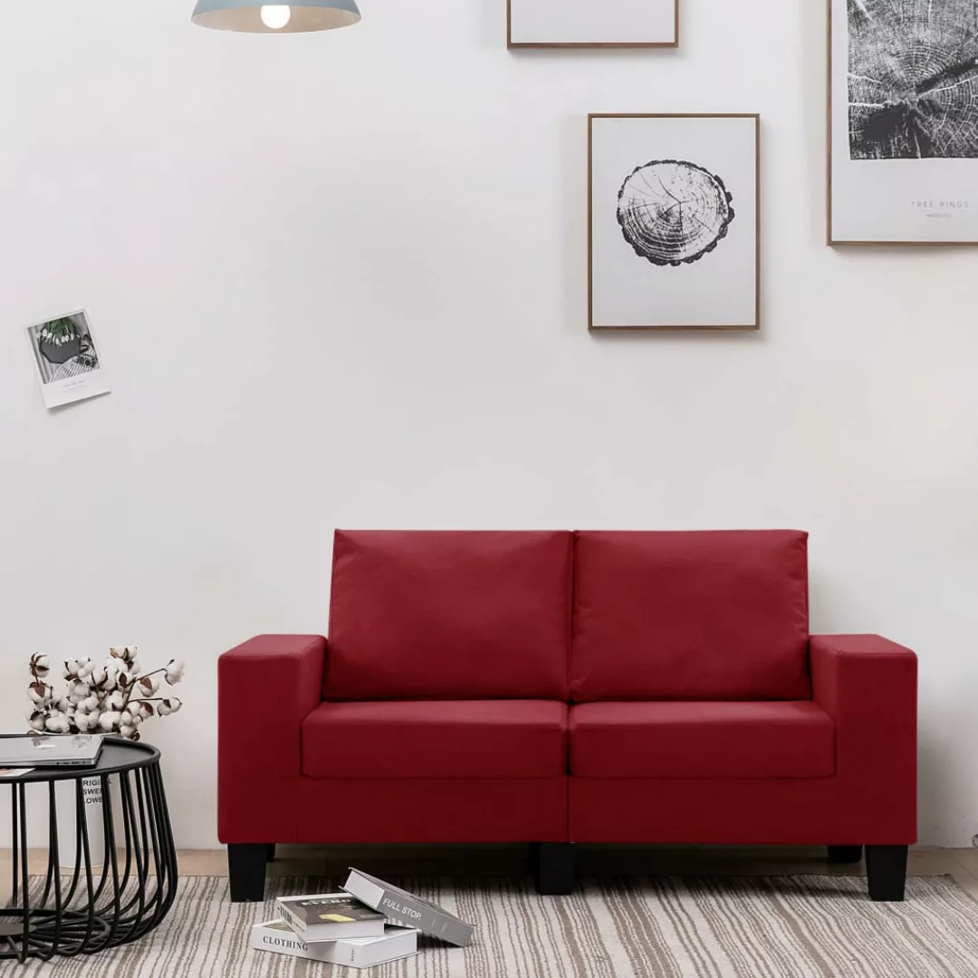 2-sitzer-sofa Weinrot Stoff günstig online kaufen